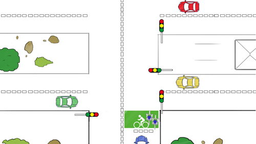 Cours code de la route : Les feux tricolores